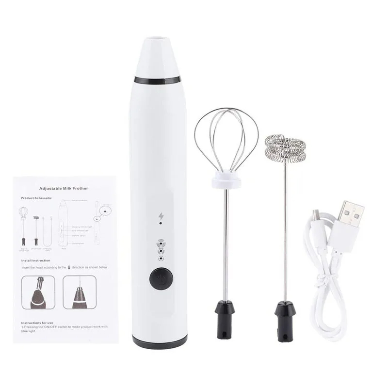 Mini Electric Handheld Milk Fr - Portable Blender Usb Rechargeable ulasan dan harga