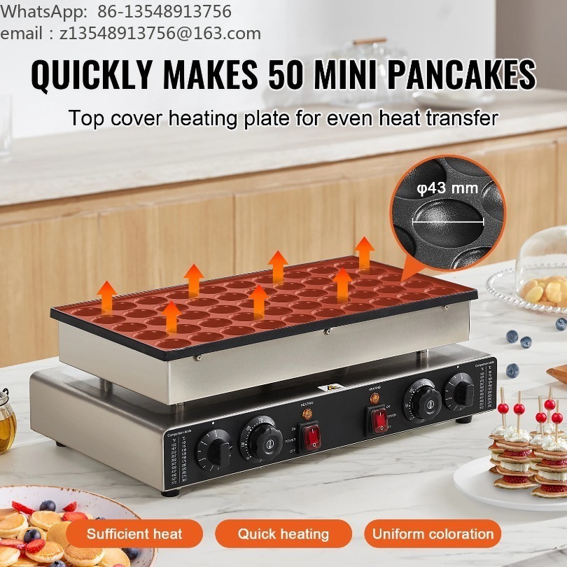 50 Holes Non-stick Mini Dutch  - Mini Waffle Maker Machine ulasan dan harga